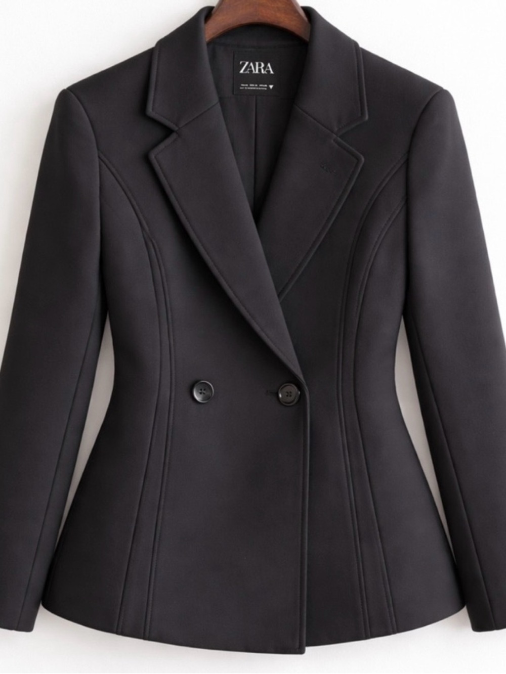 Zara Women's Elegant Black Suit Jacket Size Medium